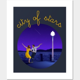 La la land illustration design Posters and Art